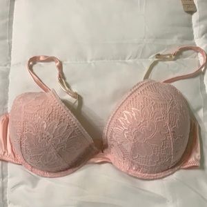 VS pink bra with rhinestones